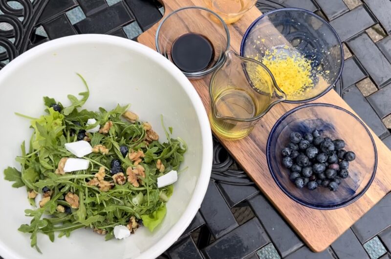 Blueberry Vinaigrette and Arugula Salad